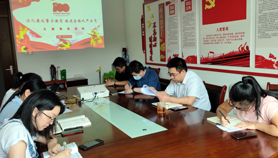 九游（体育门户）官方网站党支部开展“深化廉政警示教育 推进全面从严治党”主题党日活动